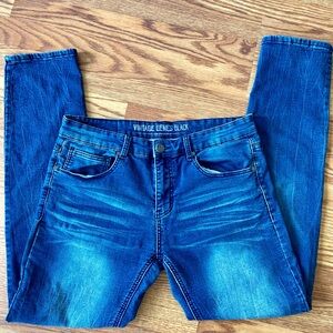 Men's “Genes Black” Blue Jeans